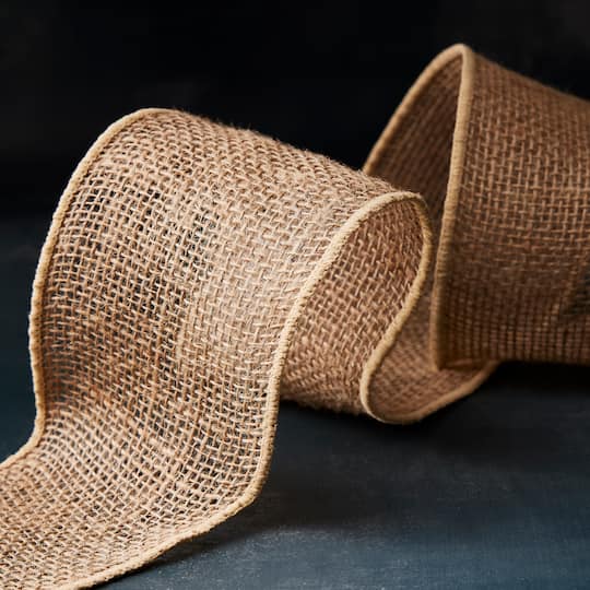 12 Pack: 4" x 7yd. Burlap Wired Ribbon by Celebrate It® Occasions™